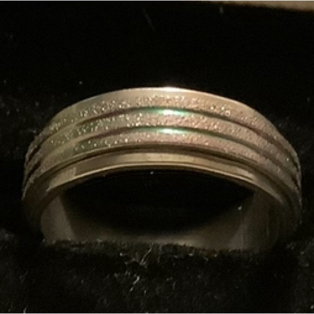 BN Stainless Steel Silver Spinner Ring